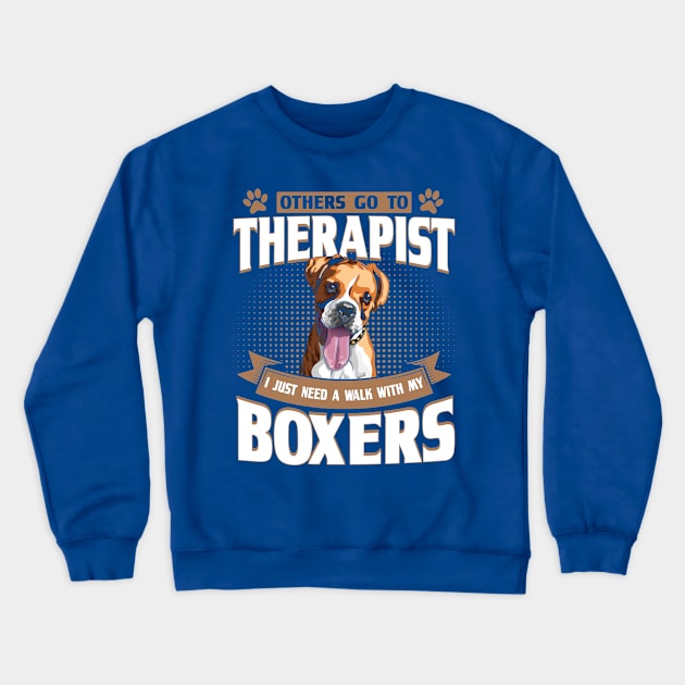 Boxer Dog Boxers Boxer Gift Crewneck Sweatshirt by Toeffishirts